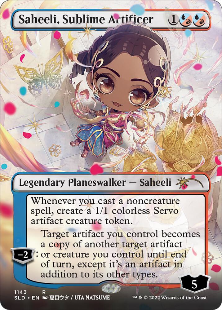 Saheeli, Sublime Artificer (Borderless) - Secret Lair Drop Series (SLD) NM