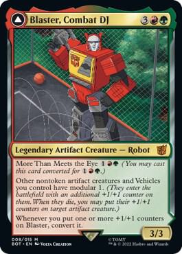Blaster, Combat DJ - Universes Beyond: Transformers (BOT) NM