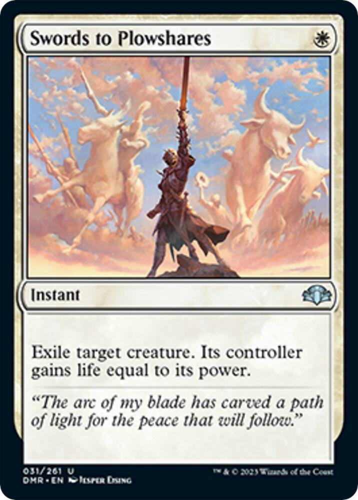 Swords to Plowshares - Dominaria Remastered (DMR) NM