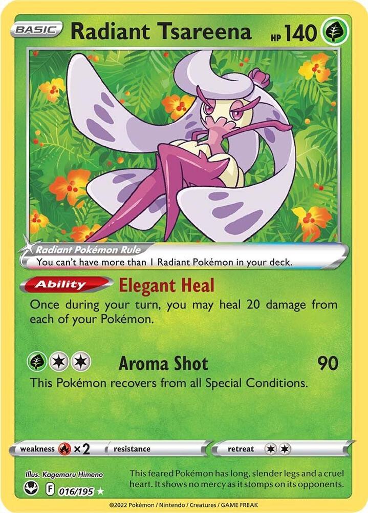 Radiant Tsareena - SWSH12: Silver Tempest (SWSH12) NM *FOIL*