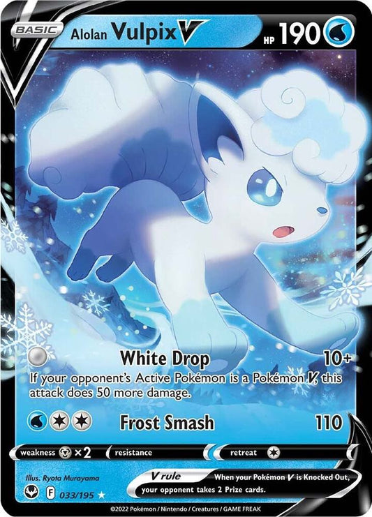Alolan Vulpix V - SWSH12: Silver Tempest (SWSH12) LP *FOIL*