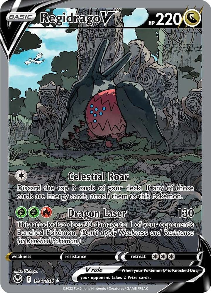 Regidrago V (Alternate Full Art) - SWSH12: Silver Tempest (SWSH12) NM *FOIL*