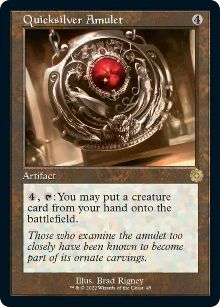 Quicksilver Amulet - The Brothers' War: Retro Frame Artifacts (BRR) NM