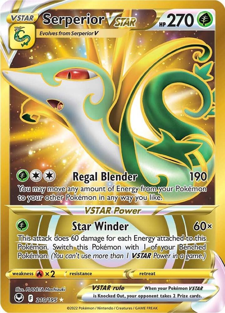 Serperior VSTAR (Secret) (210) - SWSH12: Silver Tempest (SWSH12) NM *FOIL*