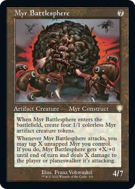 Myr Battlesphere (Retro Frame) - Commander: The Brothers' War (BRC) NM