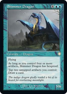 Shimmer Dragon (Retro Frame) - Commander: The Brothers' War (BRC) LP