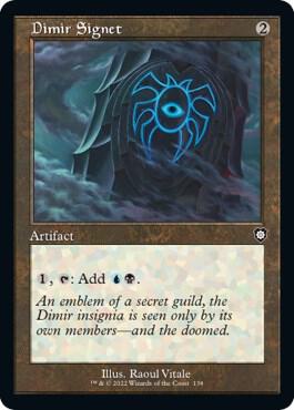 Dimir Signet (Retro Frame) - Commander: The Brothers' War (BRC) NM