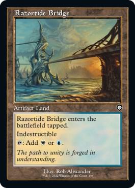 Razortide Bridge (Retro Frame) - Commander: The Brothers' War (BRC) NM