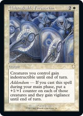Unbreakable Formation (Retro Frame) - Commander: The Brothers' War (BRC) NM