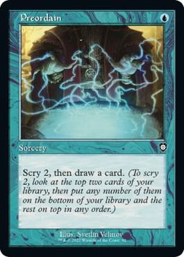 Preordain (Retro Frame) - Commander: The Brothers' War (BRC) NM