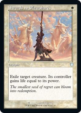 Swords to Plowshares (Retro Frame) - Commander: The Brothers' War (BRC) NM