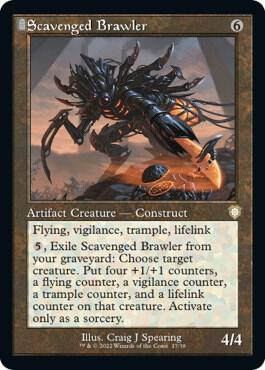 Scavenged Brawler (Retro Frame) - Commander: The Brothers' War (BRC) NM