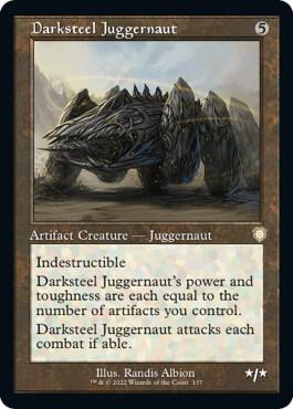 Darksteel Juggernaut (Retro Frame) - Commander: The Brothers' War (BRC) LP