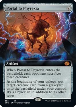 Portal to Phyrexia (Extended Art) - The Brothers' War (BRO) NM