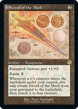 Sword of the Meek (Schematic) - The Brothers' War: Retro Frame Artifacts (BRR) NM