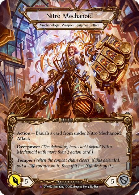 Construct Nitro Mechanoid // Nitro Mechanoid (Marvel) - Dynasty (DYN) NM Cold Foil