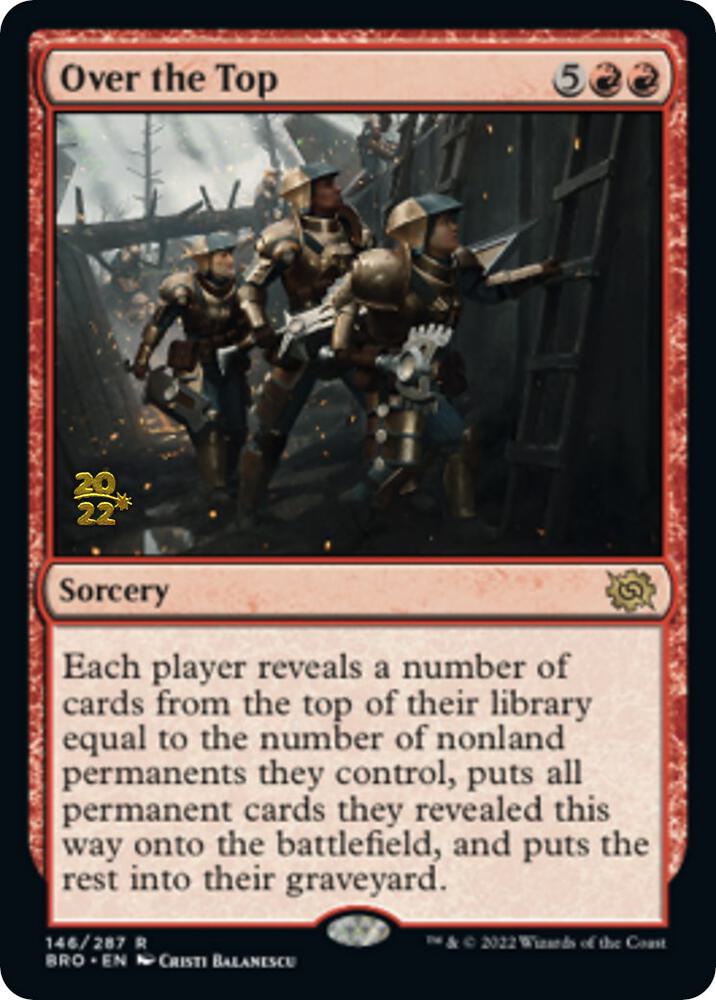 Over the Top - Prerelease Cards (PRE) NM *FOIL*