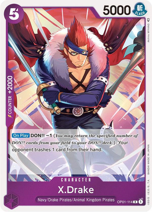 X.Drake (114) - Romance Dawn (OP01) NM *FOIL*