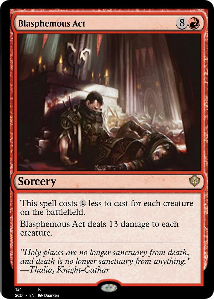 Blasphemous Act - Starter Commander Decks (SCD) NM