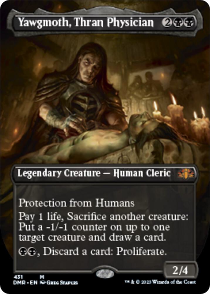 Yawgmoth, Thran Physician (Borderless) - Dominaria Remastered (DMR) NM *FOIL*