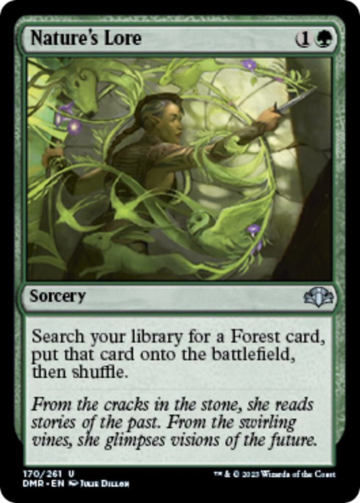 Nature's Lore - Dominaria Remastered (DMR) NM *FOIL*