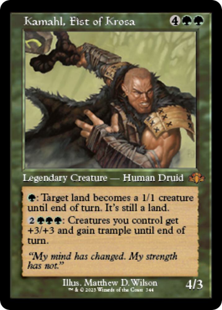 Kamahl, Fist of Krosa (Retro Frame) - Dominaria Remastered (DMR) NM