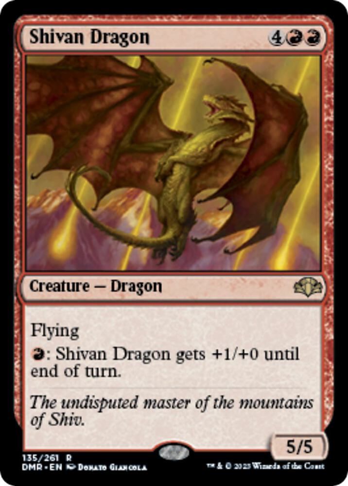 Shivan Dragon - Dominaria Remastered (DMR) NM