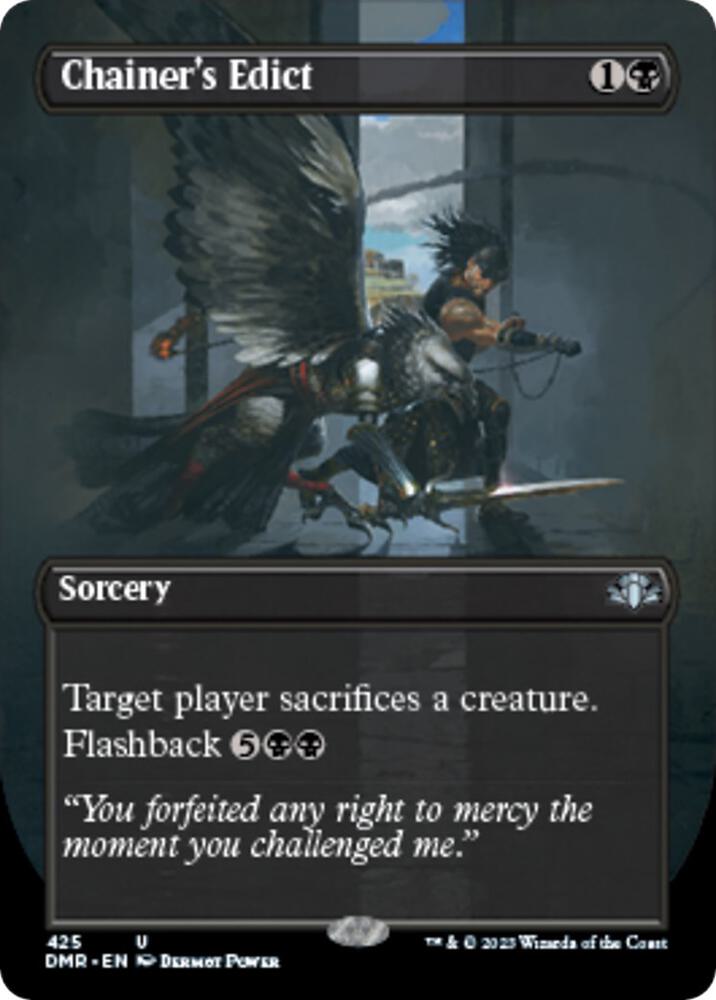 Chainer's Edict (Borderless) - Dominaria Remastered (DMR) NM *FOIL*