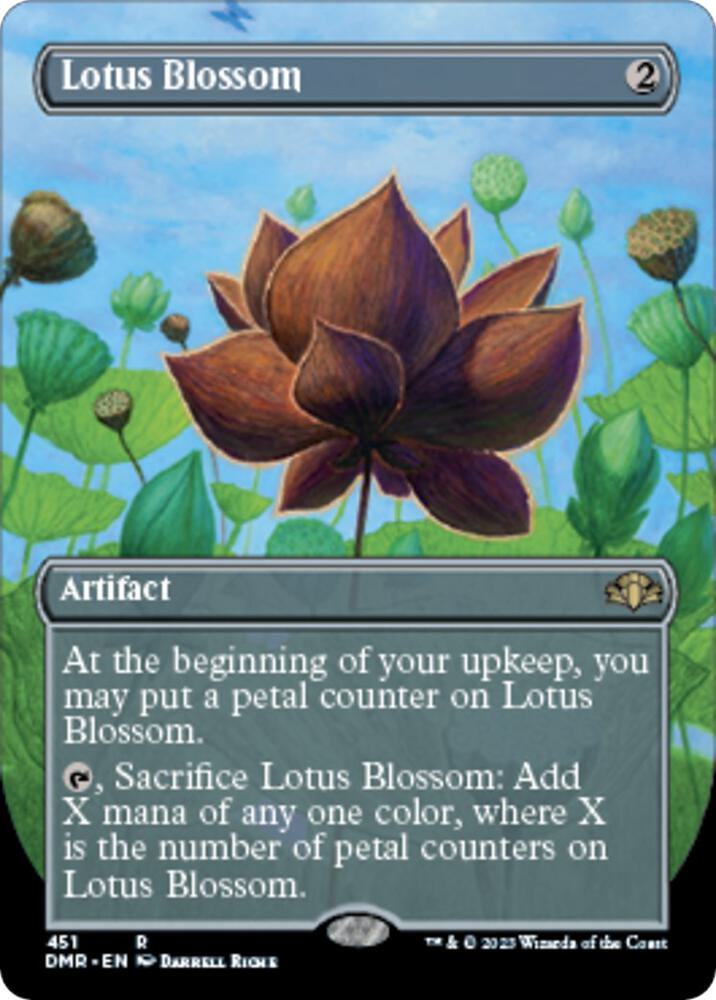 Lotus Blossom (Borderless) - Dominaria Remastered (DMR) NM