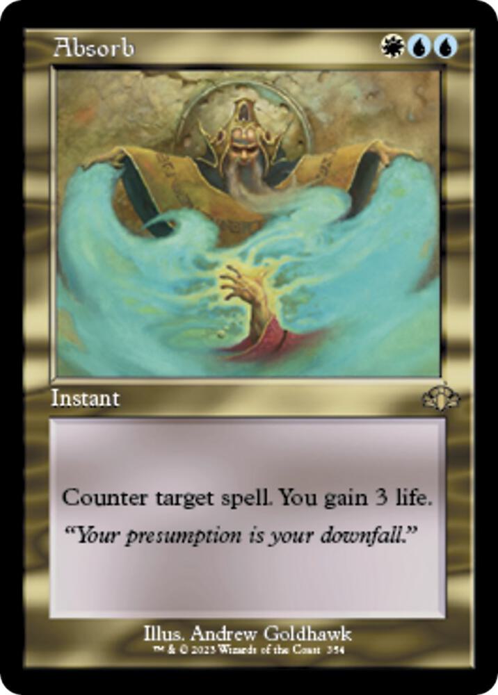 Absorb (Retro Frame) - Dominaria Remastered (DMR) NM *FOIL*
