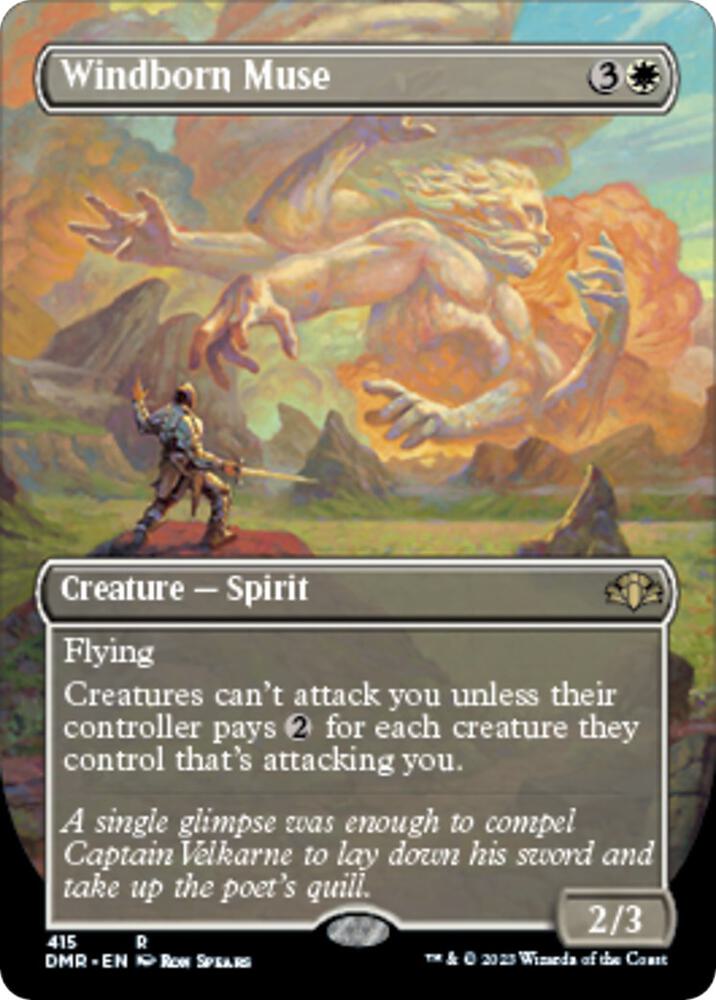 Windborn Muse (Borderless) - Dominaria Remastered (DMR) NM