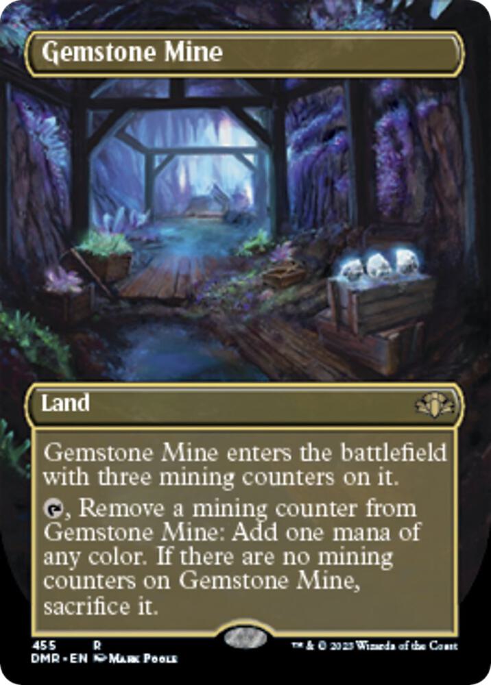 Gemstone Mine (Borderless) - Dominaria Remastered (DMR) NM *FOIL*