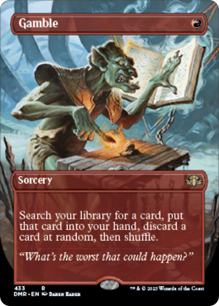 Gamble (Borderless) - Dominaria Remastered (DMR) NM