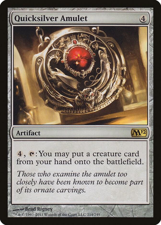 Quicksilver Amulet - Magic 2012 (M12) (M12) NM