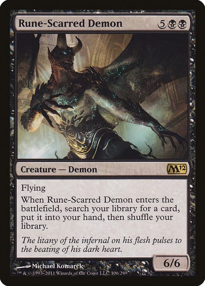 Rune-Scarred Demon - Magic 2012 (M12) (M12) NM