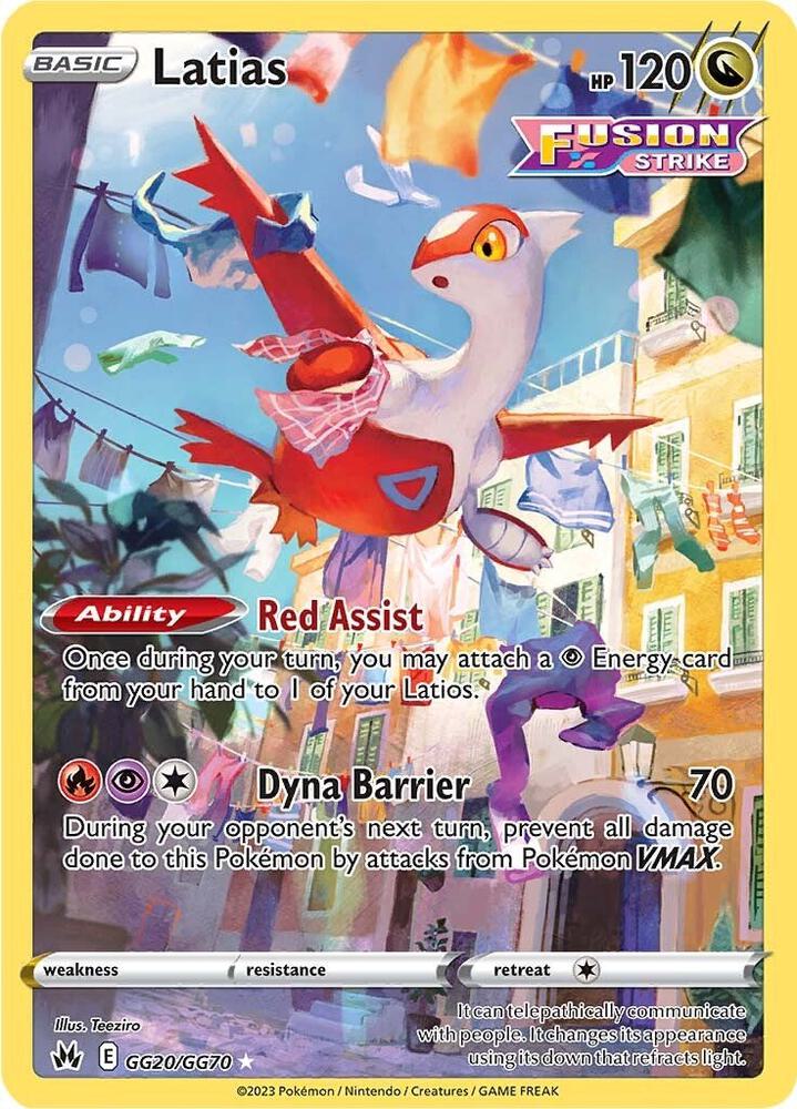 Latias - SWSH: Crown Zenith: Galarian Gallery (CRZ:GG) NM *FOIL*