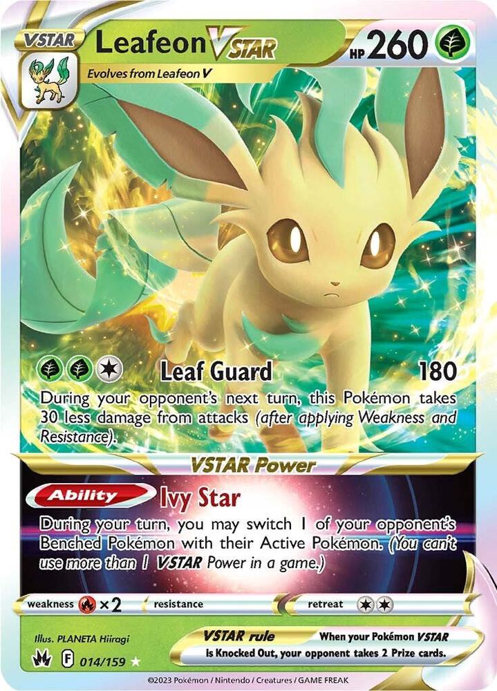 Leafeon VSTAR - SWSH: Crown Zenith (CRZ) NM *FOIL*