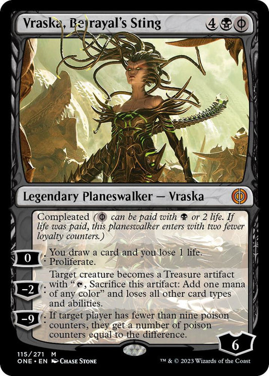 Vraska, Betrayal's Sting - Phyrexia: All Will Be One (ONE) LP *FOIL*