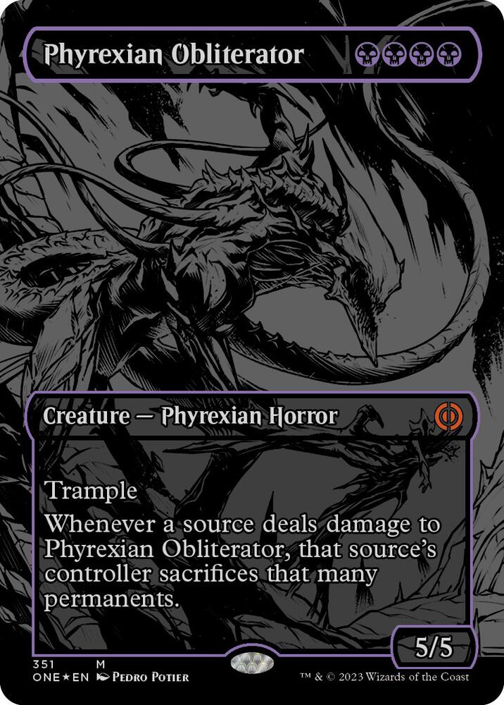 Phyrexian Obliterator (Oil Slick Raised Foil) - Phyrexia: All Will Be One (ONE) NM *FOIL*