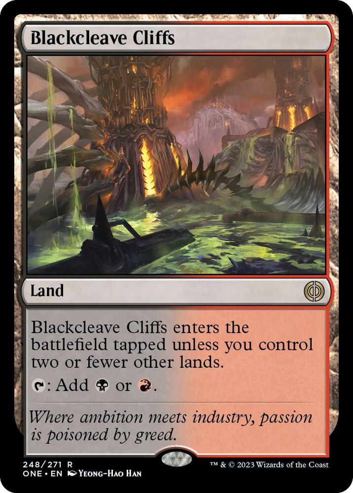 Blackcleave Cliffs - Phyrexia: All Will Be One (ONE) NM *FOIL*