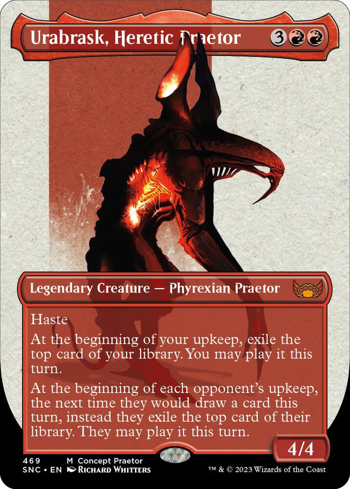 Urabrask, Heretic Praetor (Concept Praetor) (Step-And-Compleat Foil) - Phyrexia: All Will Be One (ONE) NM *FOIL*