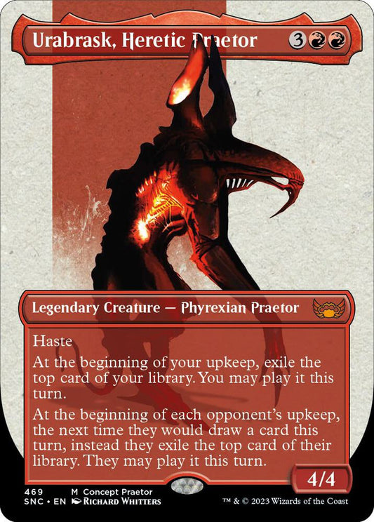 Urabrask, Heretic Praetor (Concept Praetor) (Step-And-Compleat Foil) - Phyrexia: All Will Be One (ONE) NM *FOIL*