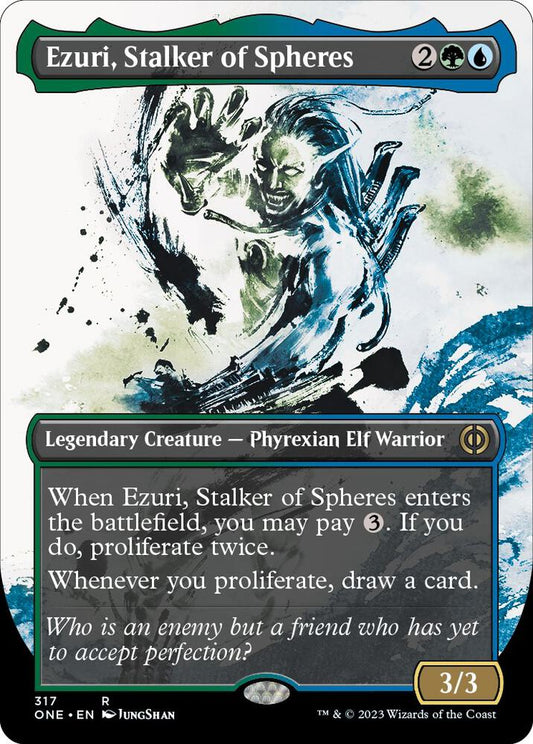 Ezuri, Stalker of Spheres (Showcase) - Phyrexia: All Will Be One (ONE) NM