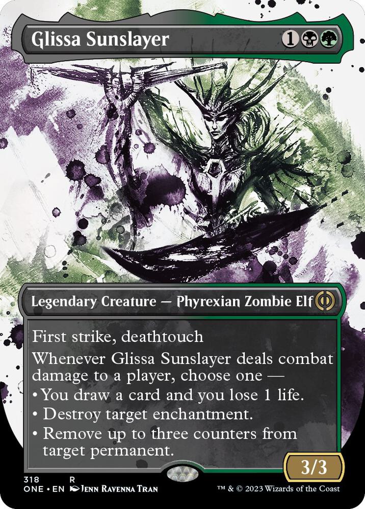 Glissa Sunslayer (Showcase) - Phyrexia: All Will Be One (ONE) NM