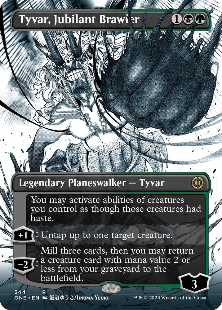 Tyvar, Jubilant Brawler (Borderless) - Phyrexia: All Will Be One (ONE) NM