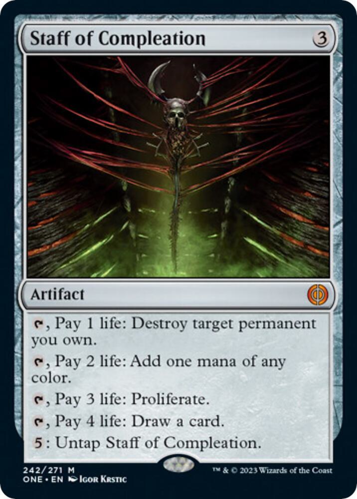 Staff of Compleation - Phyrexia: All Will Be One (ONE) NM