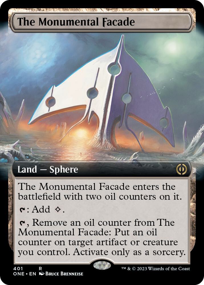 The Monumental Facade (Extended Art) - Phyrexia: All Will Be One (ONE) NM *FOIL*