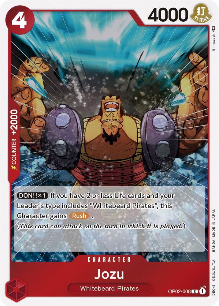 Jozu - Paramount War (OP02) NM *FOIL*
