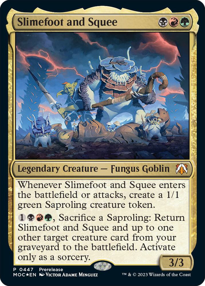 Slimefoot and Squee - Prerelease Cards (PRE) NM *FOIL*