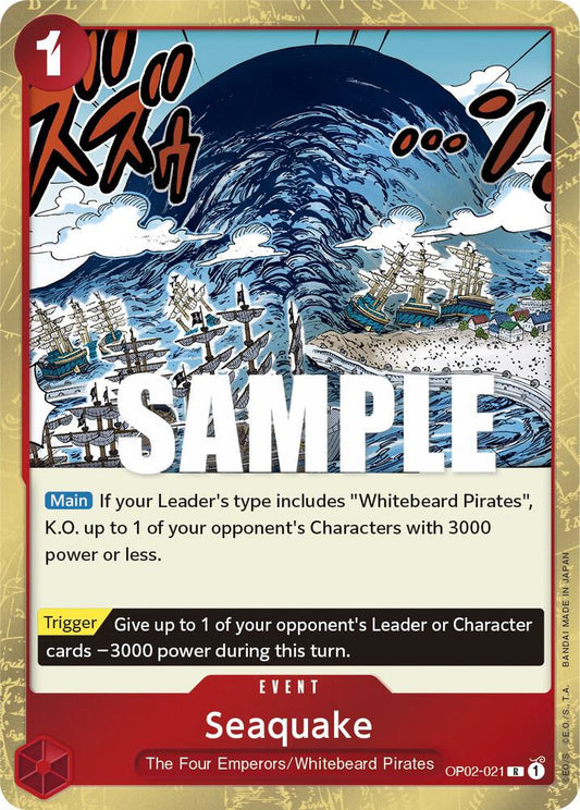 Seaquake - Paramount War (OP02) NM *FOIL*